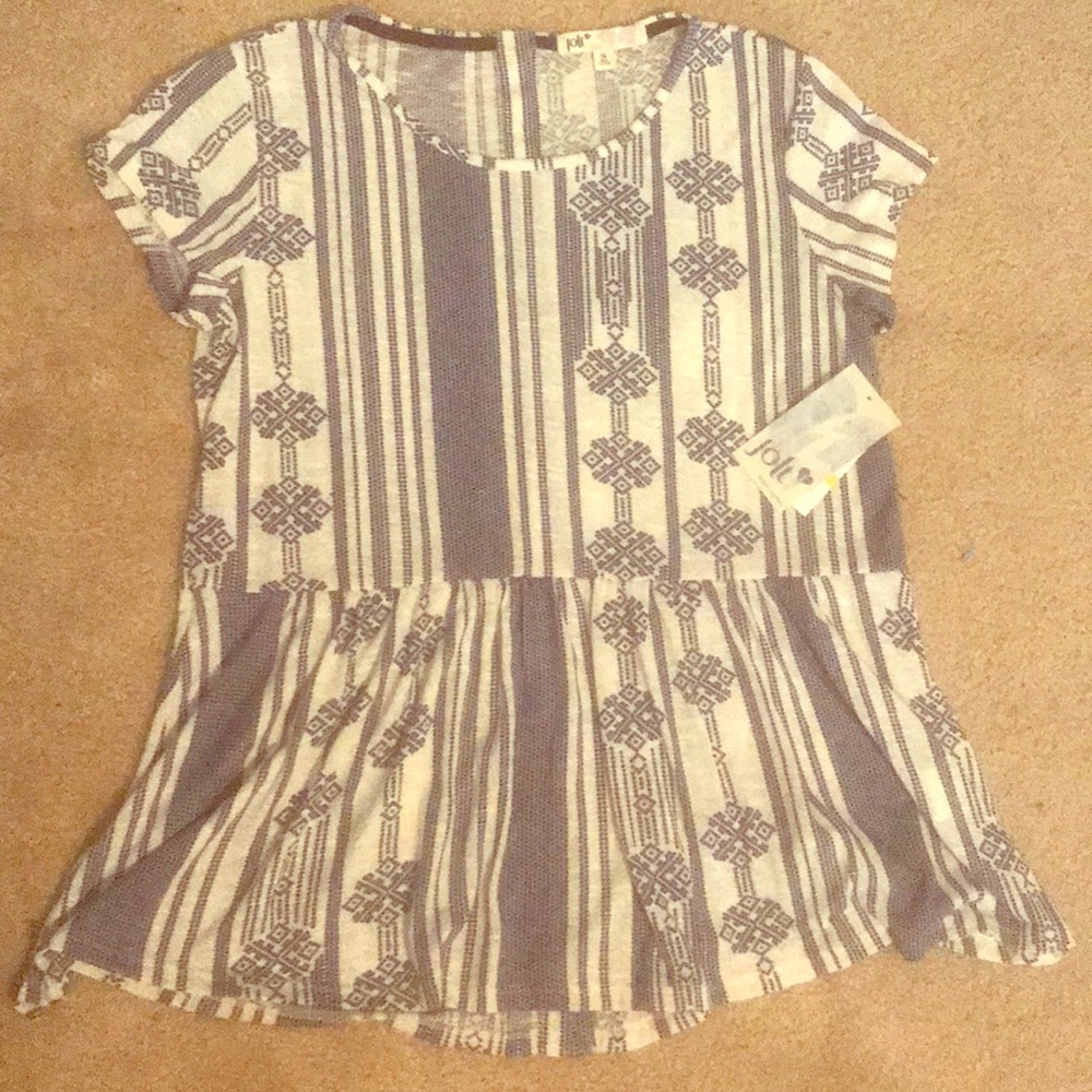 Jolt peasant knit top